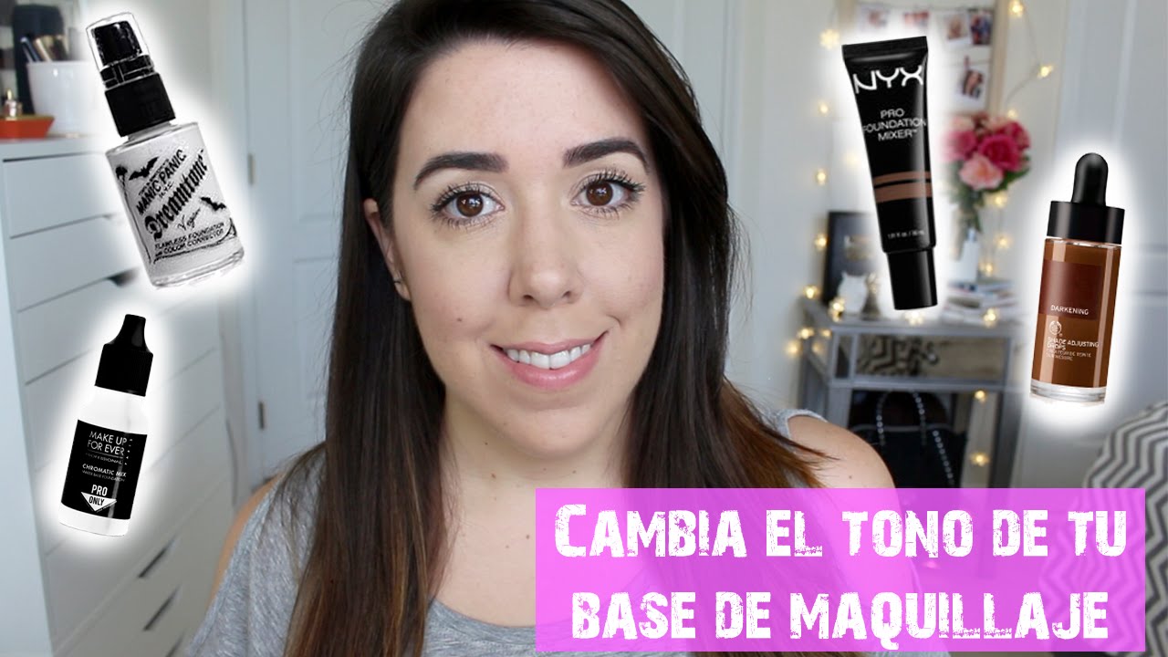 Cómo aclarar una base de maquillaje de forma sencilla