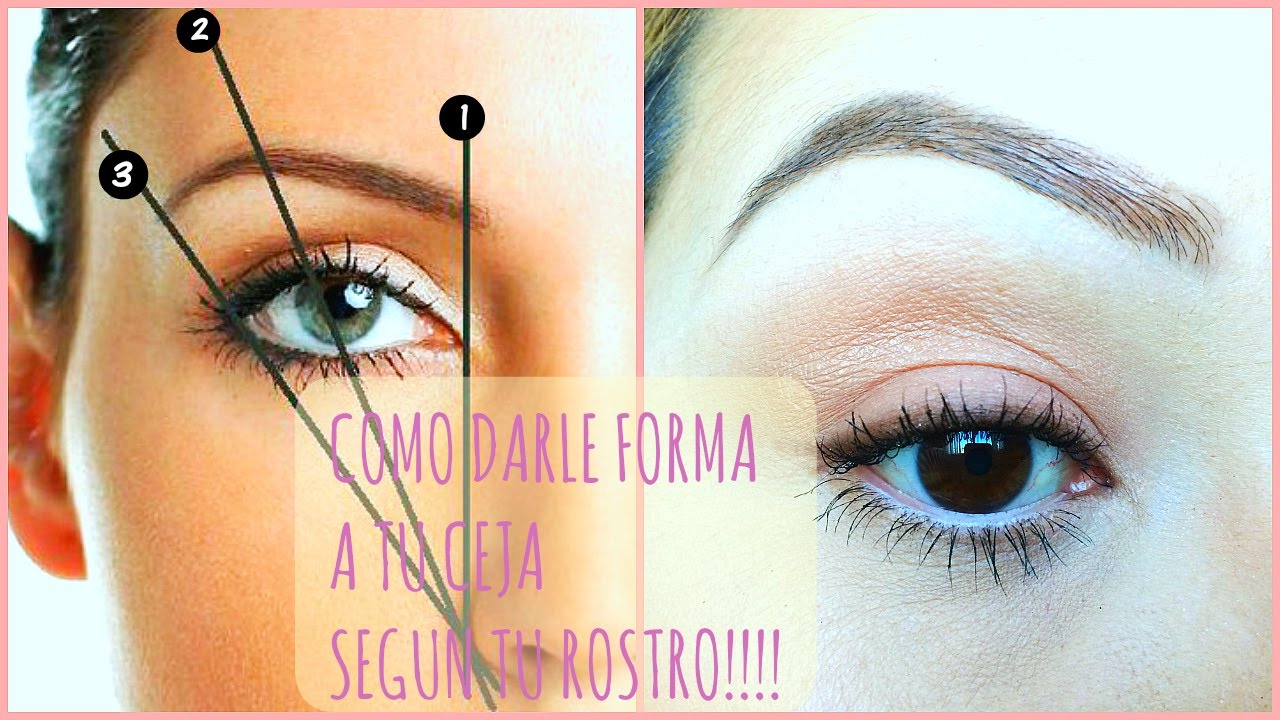 Cómo encontrar tu forma de cejas según tu rostro