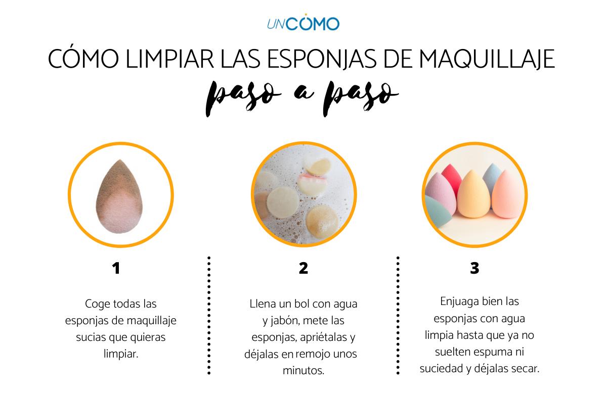 Cómo limpiar esponjas de maquillaje