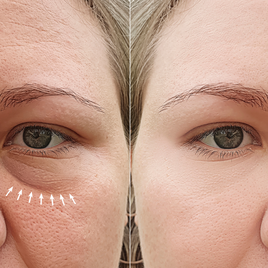 Cómo ocultar pliegues bajo los ojos